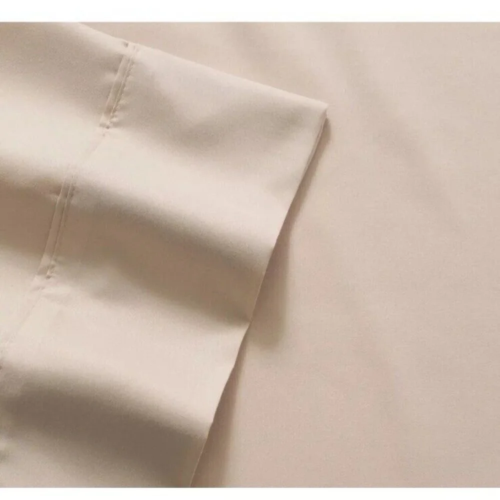 Sweet Home Collection Beige 1500 Count 6 Piece Bedroom Full Bed Sheet‎ Set